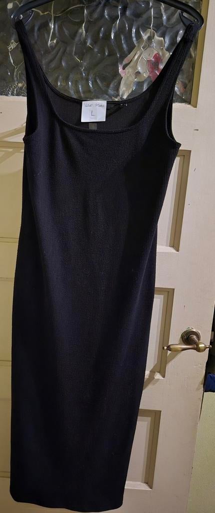 Lange zwarte jurk, Ophalen, Vero Moda, Zwart, Maat 42/44 (L)