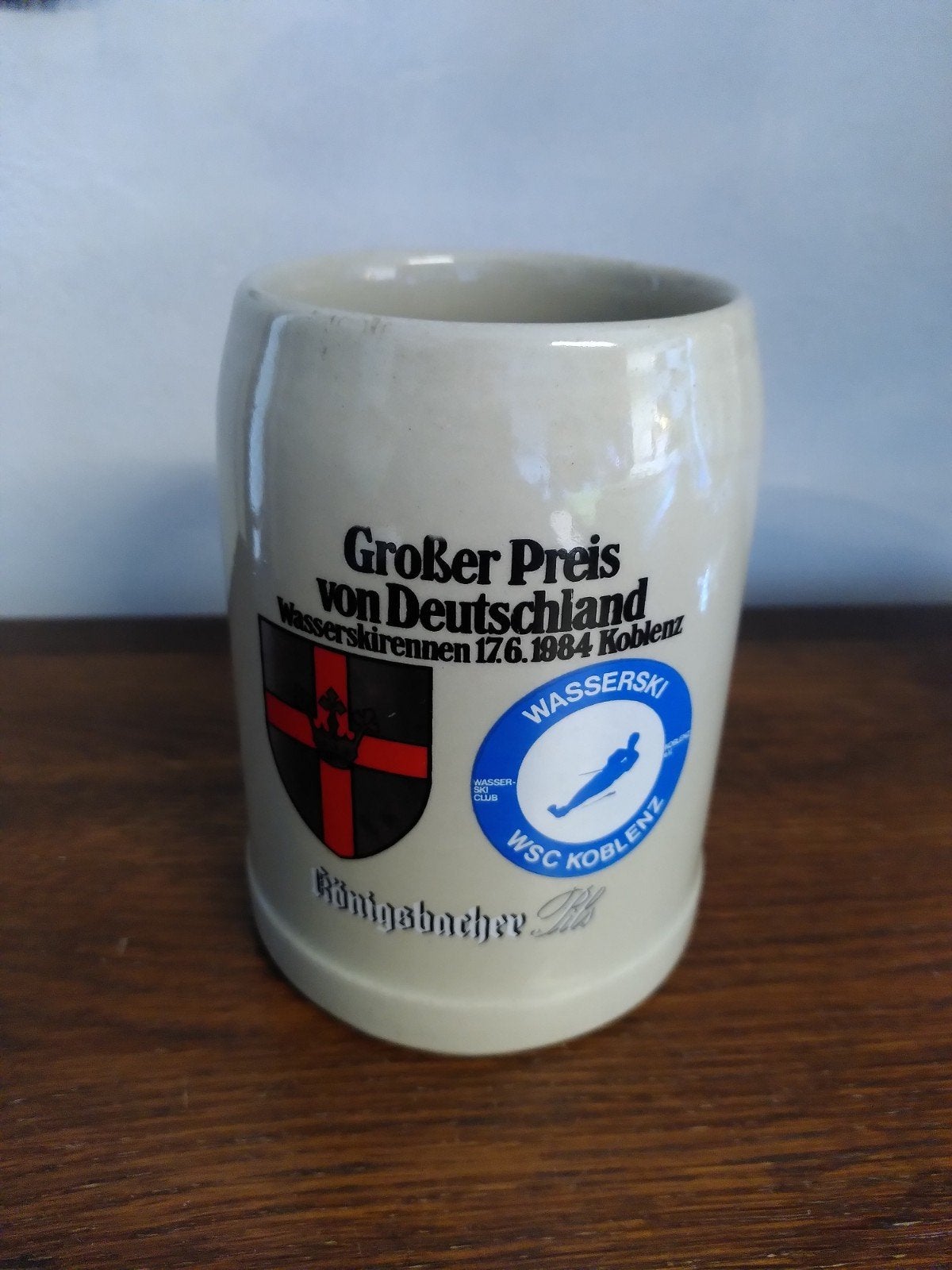 Königsbacher bierpul uit 1984, Ophalen