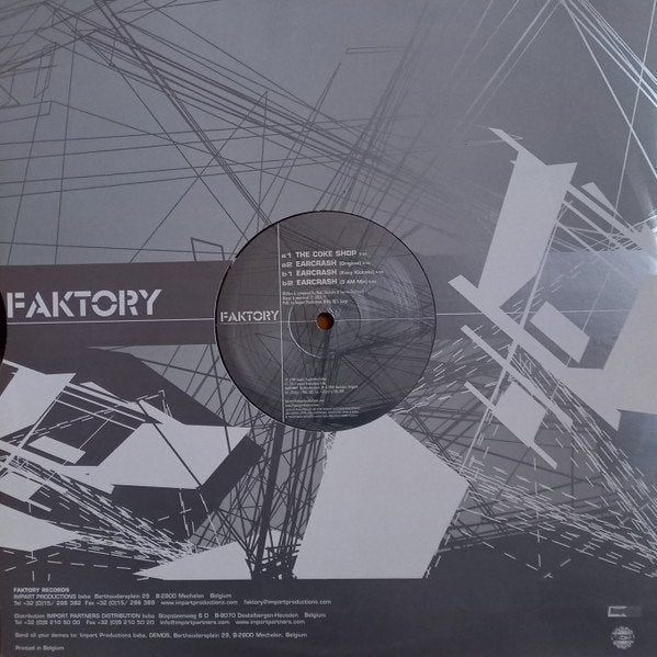 D-Trax - The Coke Shop Eargasm, Ophalen of Verzenden, Gebruikt, 12 inch, House