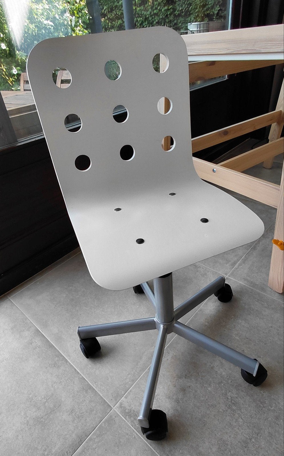 Chaise IKEA modèle JULES - Très bon état, Enlèvement, Utilisé, Blanc, Chaise de bureau