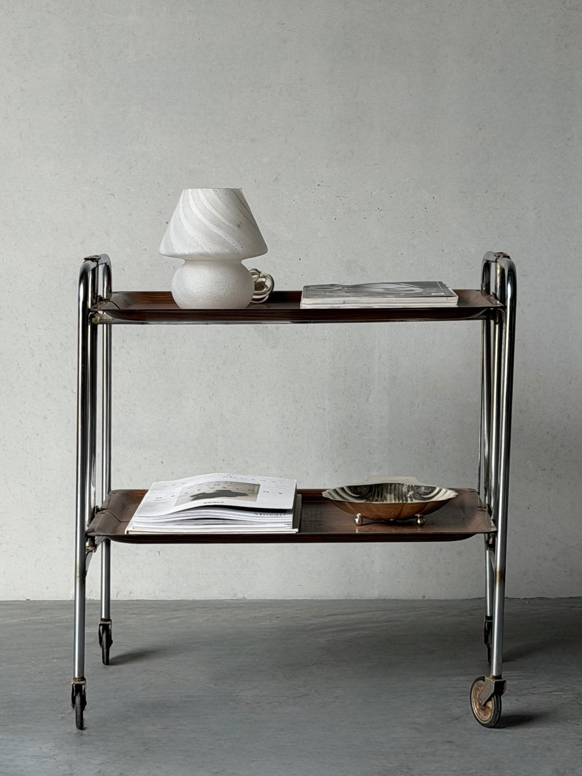 Vintage design Gerlinol Dinett serveerwagen, 1970, Enlèvement, Utilisé