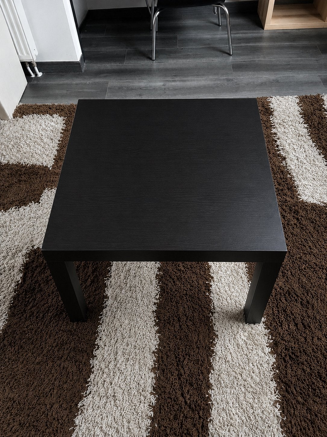 Table basse noire - très bon état, Maison & Meubles, Enlèvement, Comme neuf
