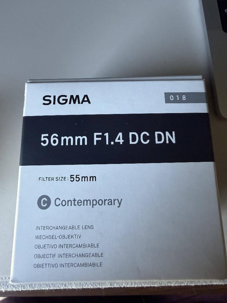 Sigma 56mm F/1.4 DC DN Contemporary Fujifilm X, Ophalen, Zo goed als nieuw, Overige typen
