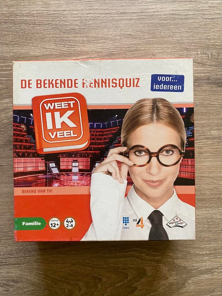 🔥 Bordspel - De bekende kennisquiz - weet ik veel, Hobby en Vrije tijd, Gezelschapsspellen | Bordspellen, Ophalen of Verzenden