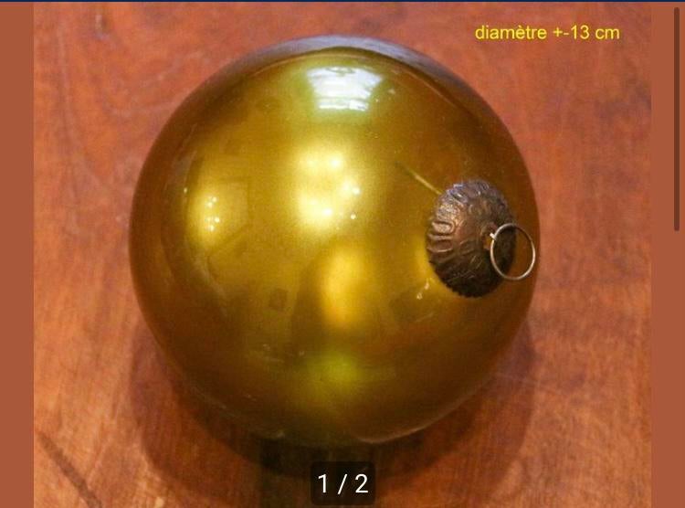 Belle ancienne boule de  Noële en verre, Enlèvement