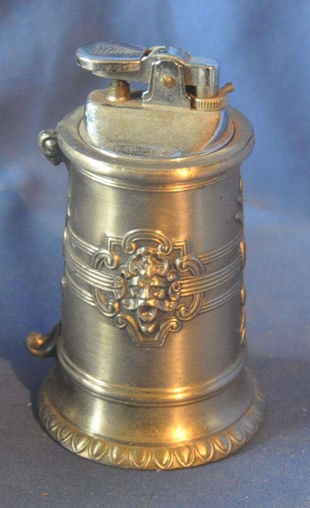 briquet de table gaz decor gueule de lion, Collections, Articles de fumeurs, Briquets & Boîtes d'allumettes, Utilisé, Briquet