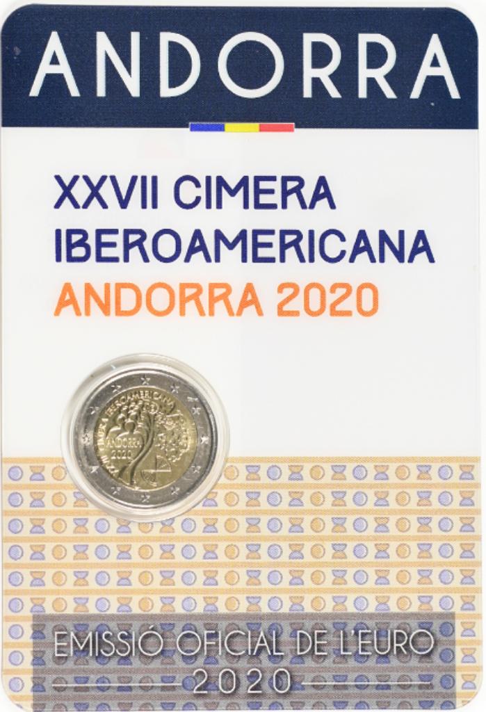 2 euro Andorra 2020 Ibero America, Ophalen of Verzenden, 2 euro