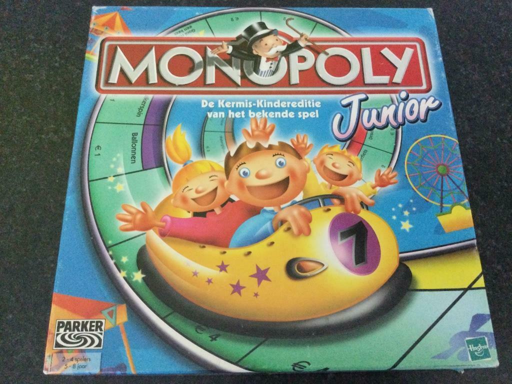 Monopoly junior, Drie of vier spelers, Ophalen of Verzenden, Zo goed als nieuw, Parker