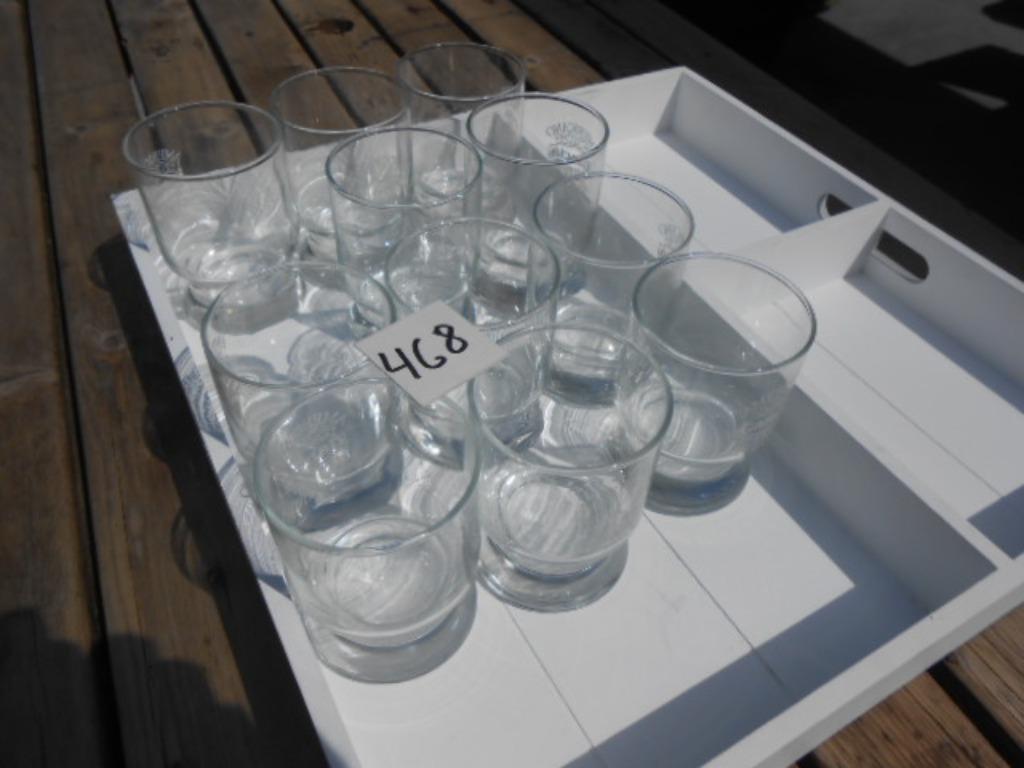 anciens verres à apéritif Gancia americano numéro : 11 pièce, Collections, Enlèvement ou Envoi, Utilisé, Autres types
