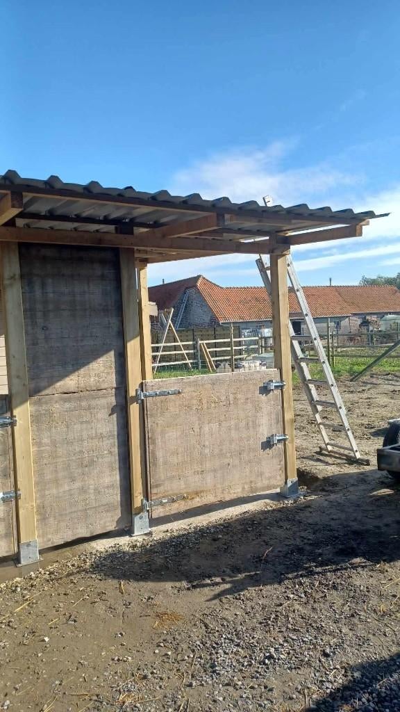 Panneaux de coffrage pour terrasse, box à chevaux, palissade, Ophalen, Zo goed als nieuw