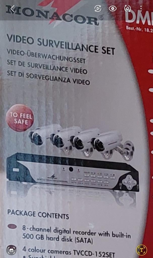 Caméra de surveillance James utiliser nouveau, Enlèvement, Comme neuf