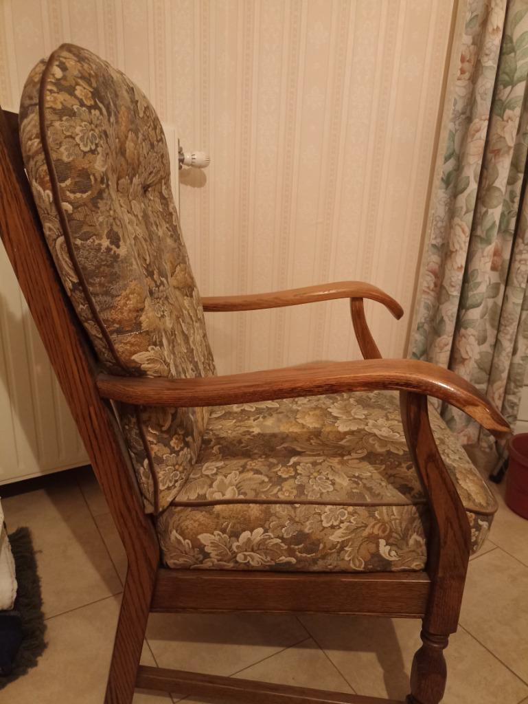 Fauteuil, Enlèvement, Utilisé, Tissus