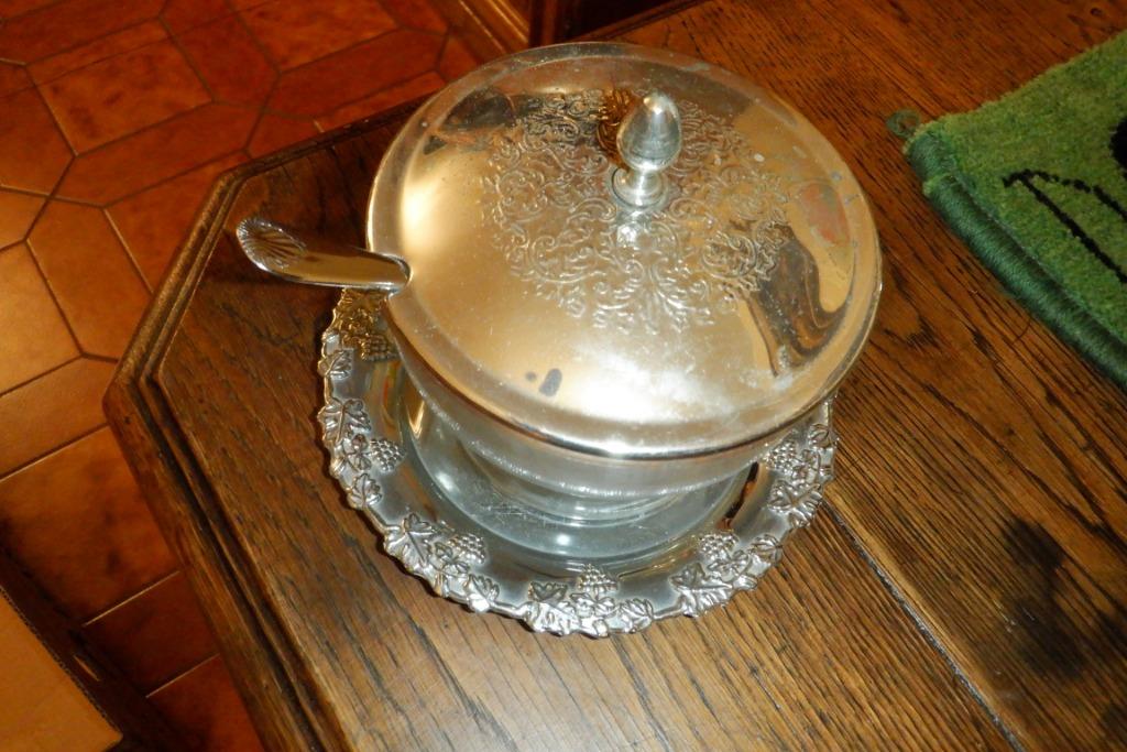 antieke zilverkleurige suikerpot, Ophalen of Verzenden