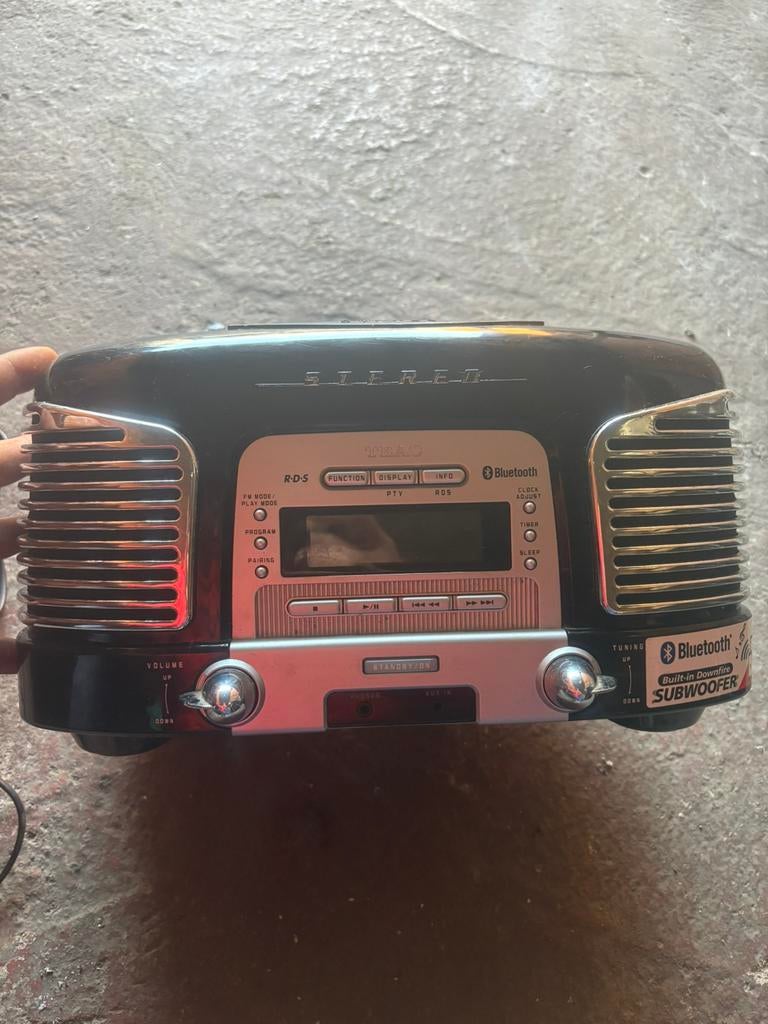 teac retro radio cd speler bluetooth, Ophalen, Gebruikt, Radio
