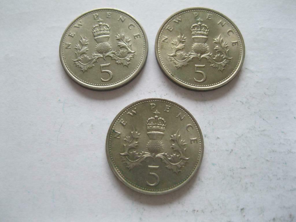 5 New Pence 1968-1969, Ophalen of Verzenden