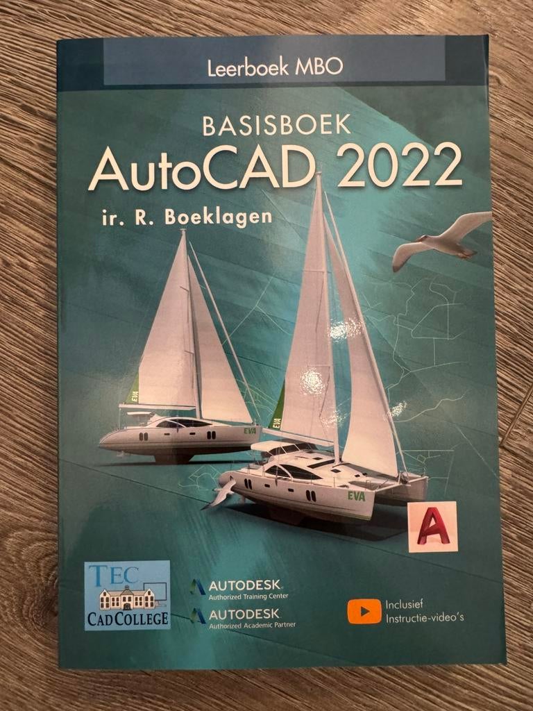 TOPBOEK: AutoCAD 2022 naslagwerk TEC/CAD College, Ophalen of Verzenden, Zo goed als nieuw