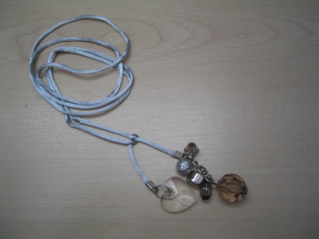 NIEUW feestelijke halsketting, Bijoux, Sacs & Beauté, Colliers, Neuf, Gris, Enlèvement ou Envoi, Synthétique