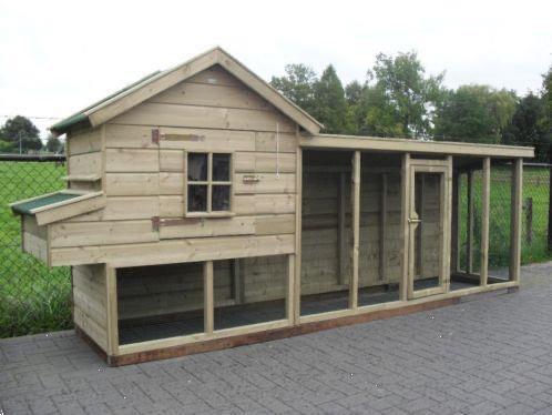 Kippenhok met ren ook maatwerk nieuw, Ophalen, Nieuw, Kippenhok of Kippenren