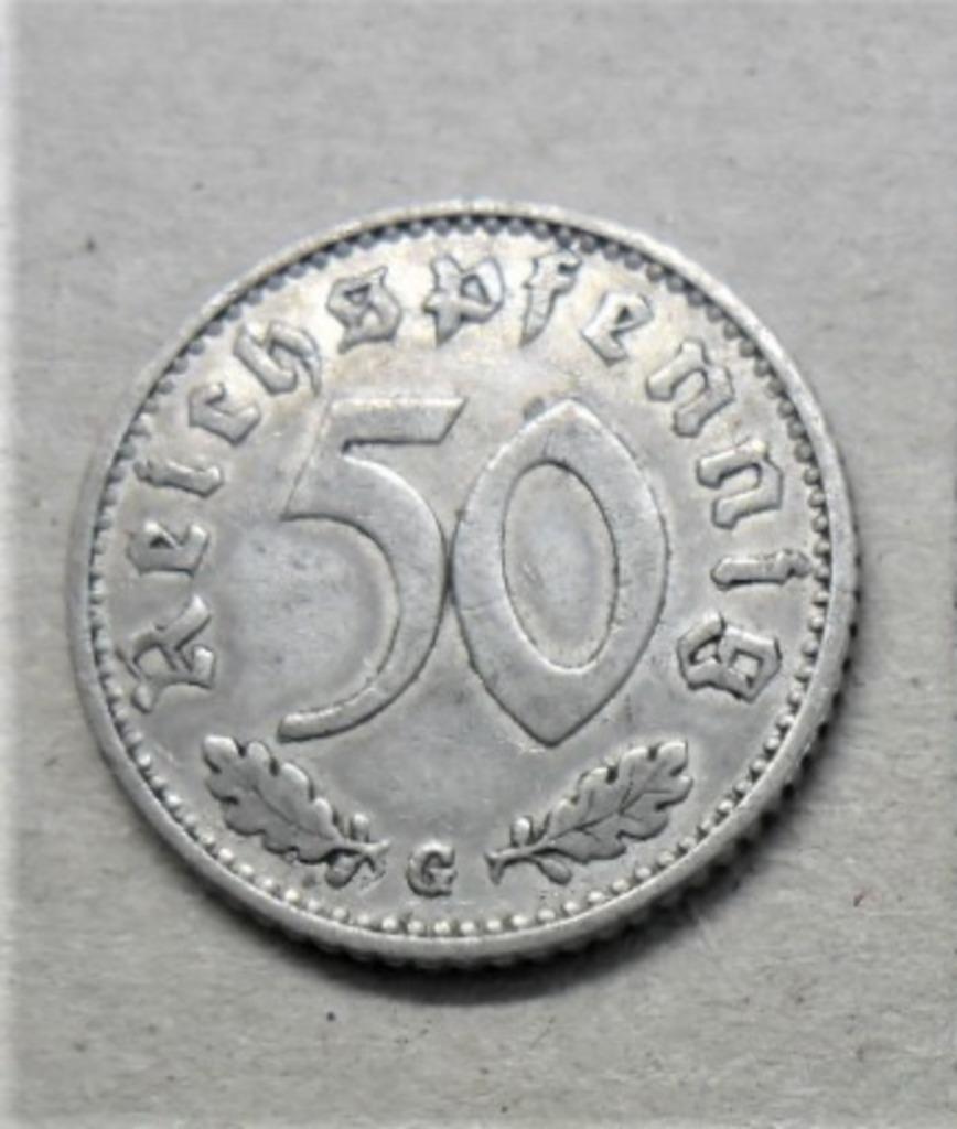Allemagne 50 reichspfennig 1941 G TTB monnaie KM# 96, Envoi, Allemagne, Monnaie en vrac