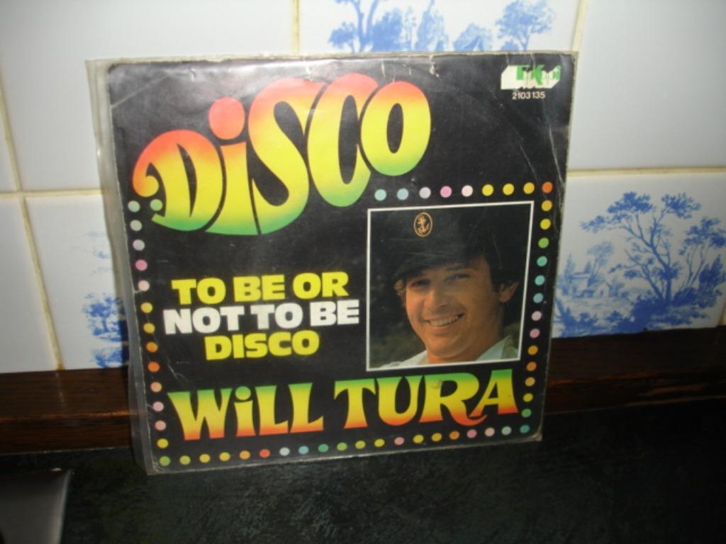 Hoes voor single Will Tura., Cd's en Dvd's, Vinyl Singles, Verzenden, Single