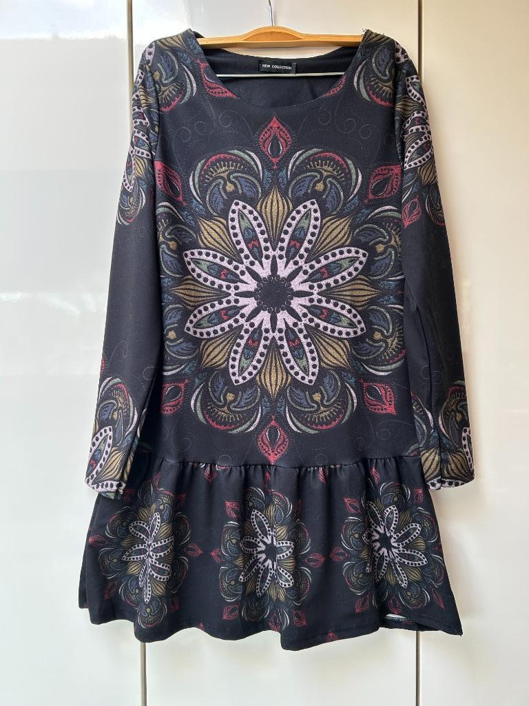 New collection zwarte jurk - One size, Kleding | Dames, New Collection, Ophalen of Verzenden, Zo goed als nieuw, Zwart