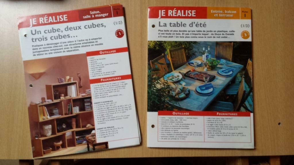 Je réalise - Lot de fiches - Editions Atlas, Enlèvement ou Envoi, Comme neuf