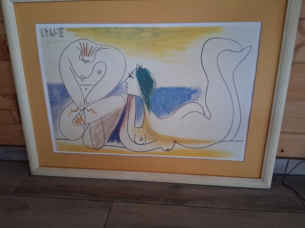 Litho pablo picasso, Antiek en Kunst, Kunst | Litho's en Zeefdrukken, Ophalen of Verzenden