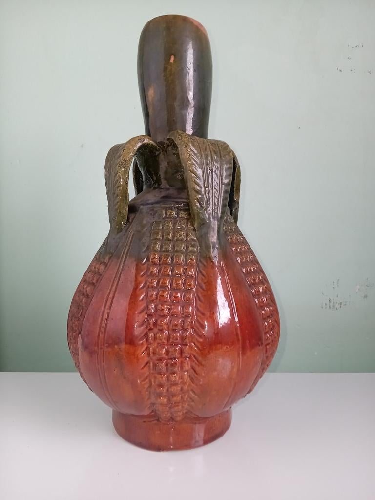 Oude Mexicaanse maïskolfvaas, Antiek en Kunst, Ophalen of Verzenden