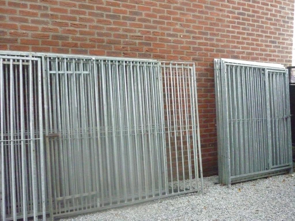 ren panelen, Ophalen, Met poort, Spijlenhekwerk, Zo goed als nieuw