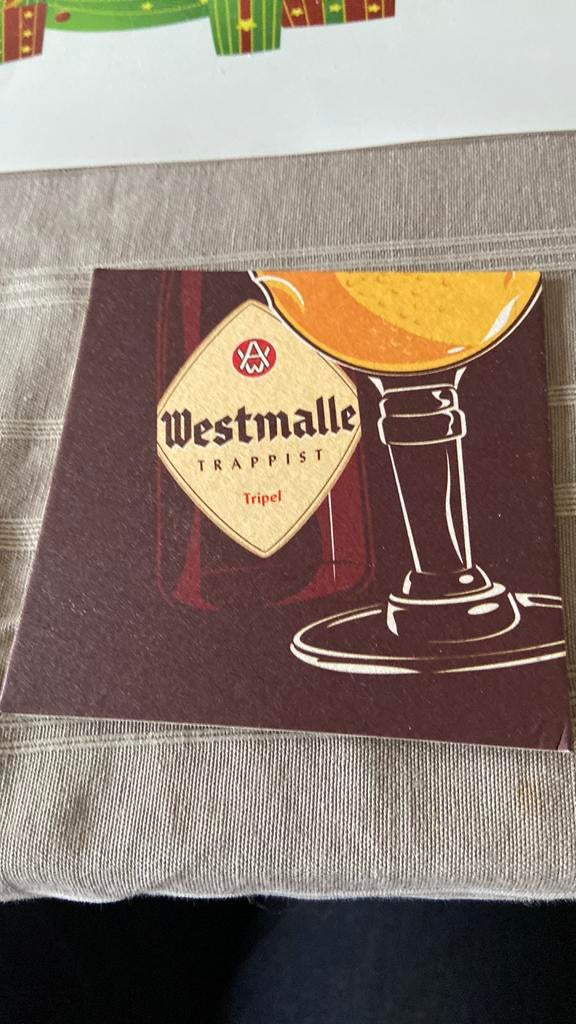 Bierviltje Westmalle trappist, Verzamelen, Ophalen of Verzenden, Nieuw, Viltje(s), Overige merken