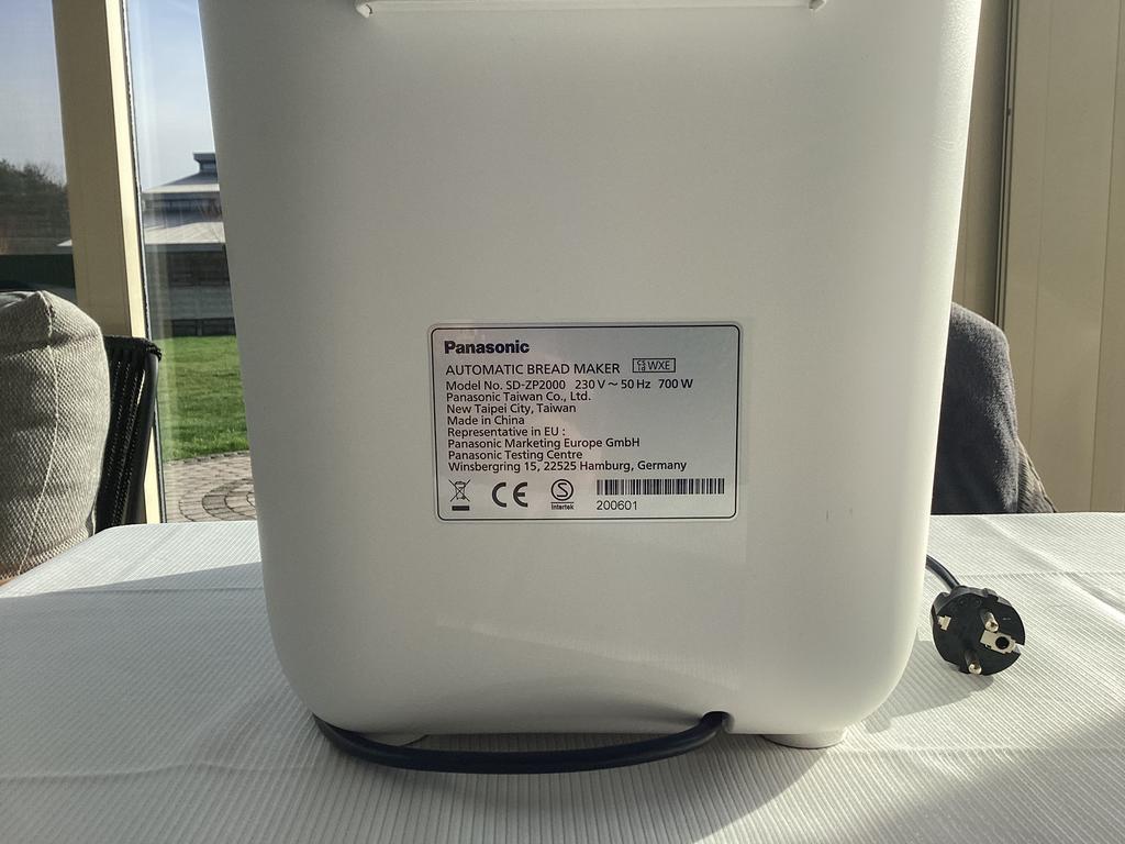 Panasonic broodmachine, Elektronische apparatuur, Meer dan 10 programma's, Zo goed als nieuw, 400 tot 800 gram deeg, Ophalen