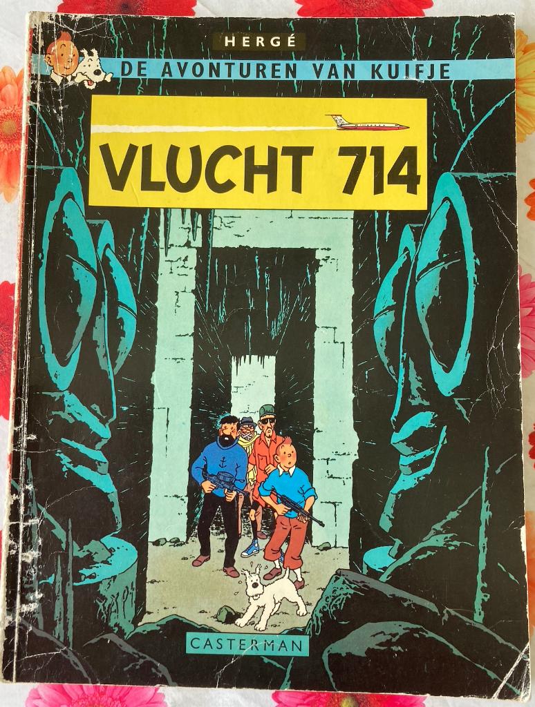 KUIFJE: Vlucht 714, Eén stripboek, Ophalen, Gelezen, Herge