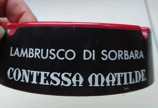 Vintage melamine asbak Lambrusco di Sorbara Costessa Mathild, Verzamelen, Ophalen of Verzenden