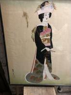 Chinese Tekening op zijde, Antiek en Kunst, Ophalen