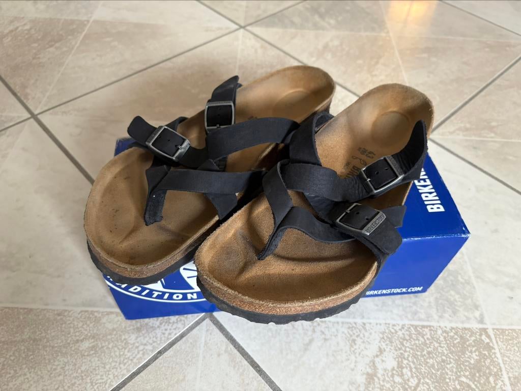 Birkenstock Temara oude zwarte sandalen, Ophalen, Zo goed als nieuw, Sandalen