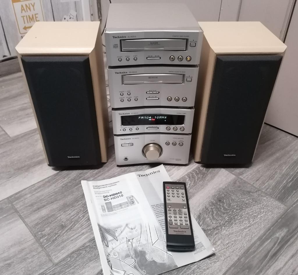 Technics Stereo set HD 310 + afstandsbediening, Enlèvement, Comme neuf, Haut-parleurs, Micro chaîne