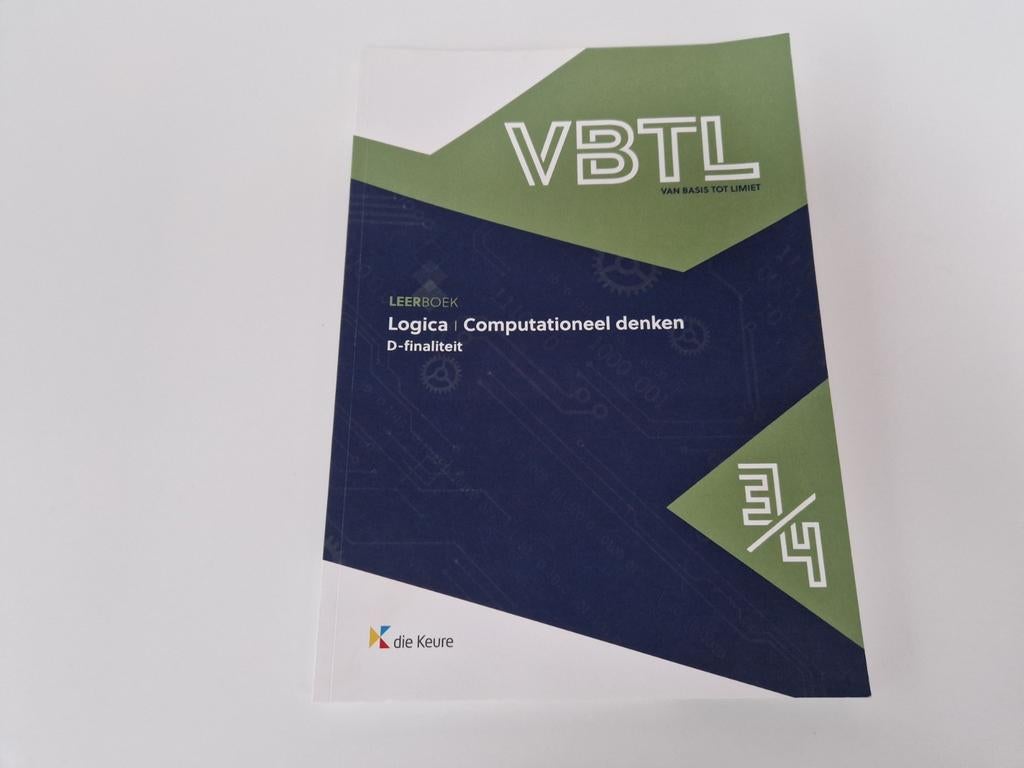 VBTL 3 – leerboek logica & computationeel denken , Enlèvement, Comme neuf, Néerlandais