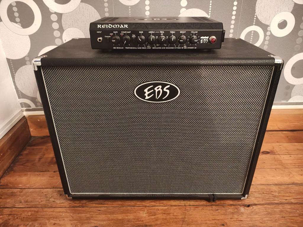 Ampli bass EBS reidmar 250 + cab, Ophalen, Zo goed als nieuw, Basgitaar, 100 watt of meer