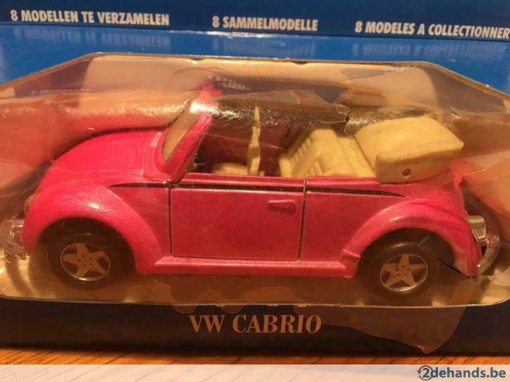 Volkswagen Kever Cabrio - 1/38 - Maisto, Hobby en Vrije tijd, Nieuw, Auto