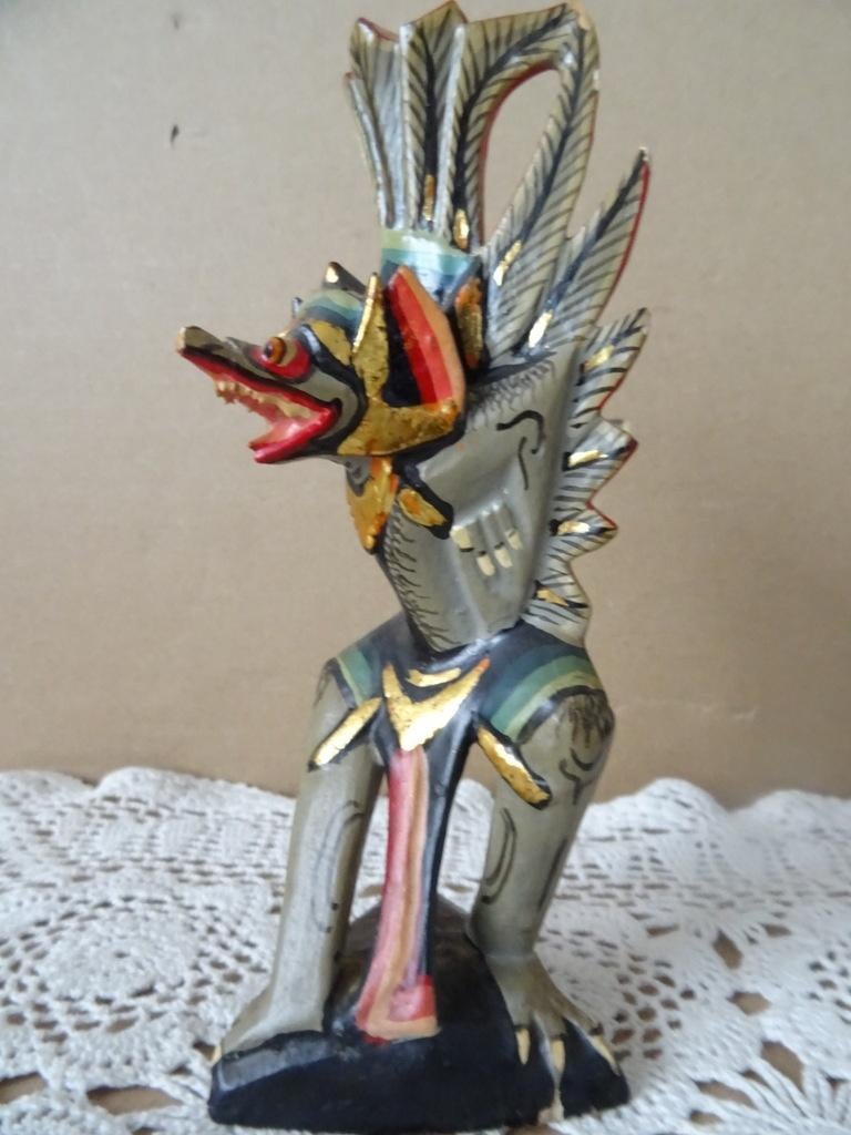 Statue indonésienne en bois doré Garuda Statue Garuda 15 cm, Antiquités & Art, Art | Art non-occidental, Enlèvement ou Envoi
