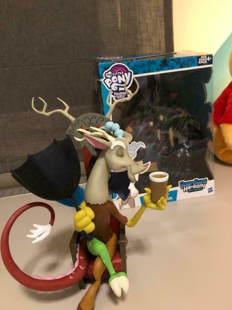Figurine et trône My Little Pony Discord 28cm, Enlèvement, Comme neuf