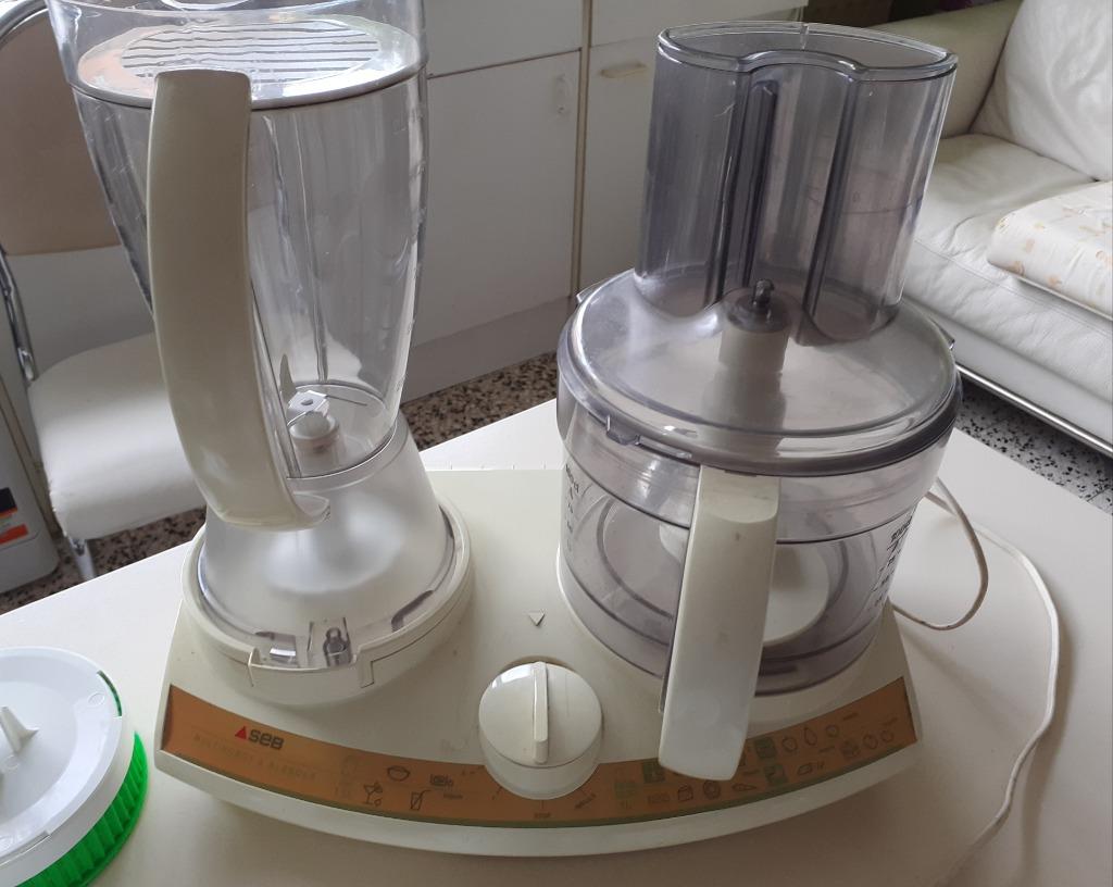 URGENT DOUBLE ROBOT  MENAGER / BLENDER AVEC ACCESSOIRES, Electroménager, Enlèvement, Utilisé, 2 vitesses