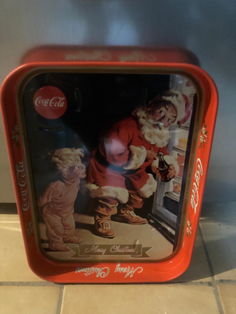 coca-cola dienblad, Verzamelen, Ophalen of Verzenden, Zo goed als nieuw, Reclamebord