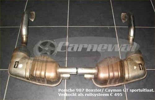 Porsche 987 Boxster/Cayman Sport Uitlaat ., Ophalen of Verzenden, Porsche
