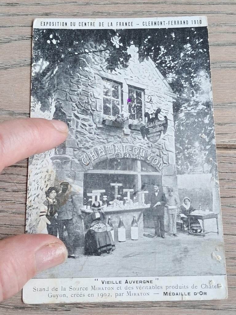 Oude onbeschreven pk 1910, Auvergne- Château Guyon, gouden, Ophalen of Verzenden