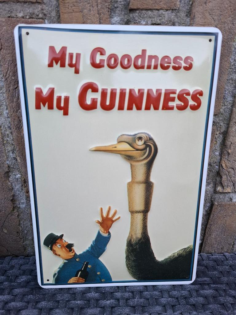 Panneau d'affichage Guinness - facteur et autruche, Enlèvement ou Envoi, Neuf, Panneau publicitaire