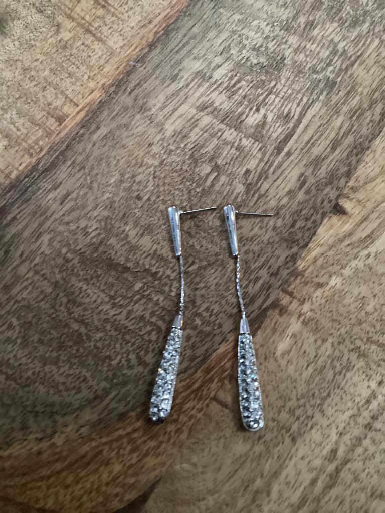 Oorhangers zilverkleur, Overige materialen, Hangers, Ophalen of Verzenden, Zo goed als nieuw