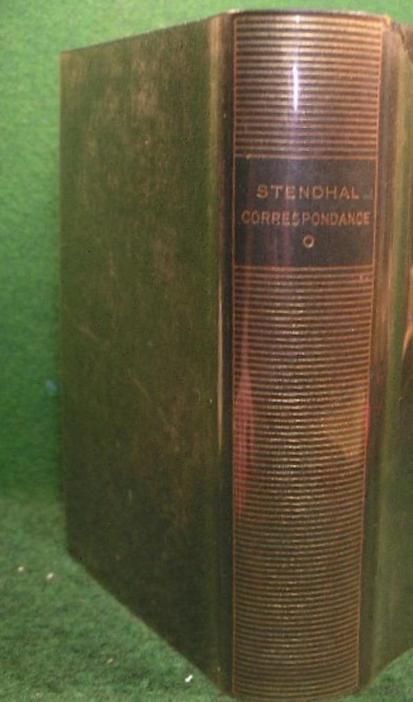 PLEIADE:STENDHAL CORRESPONDANCES T1/1962, Livres, Littérature, Enlèvement ou Envoi, Belgique, Utilisé, STENDHAL