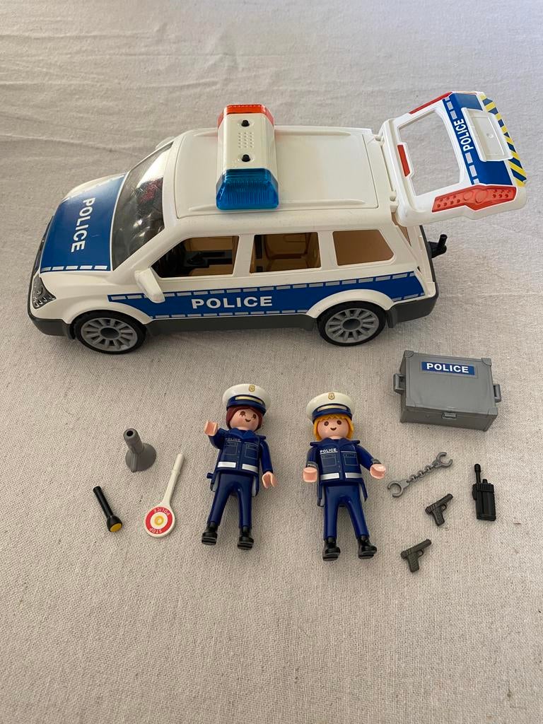 Playmobil politiepatrouille met zwaailicht en sirene (6920), Ophalen of Verzenden, Zo goed als nieuw