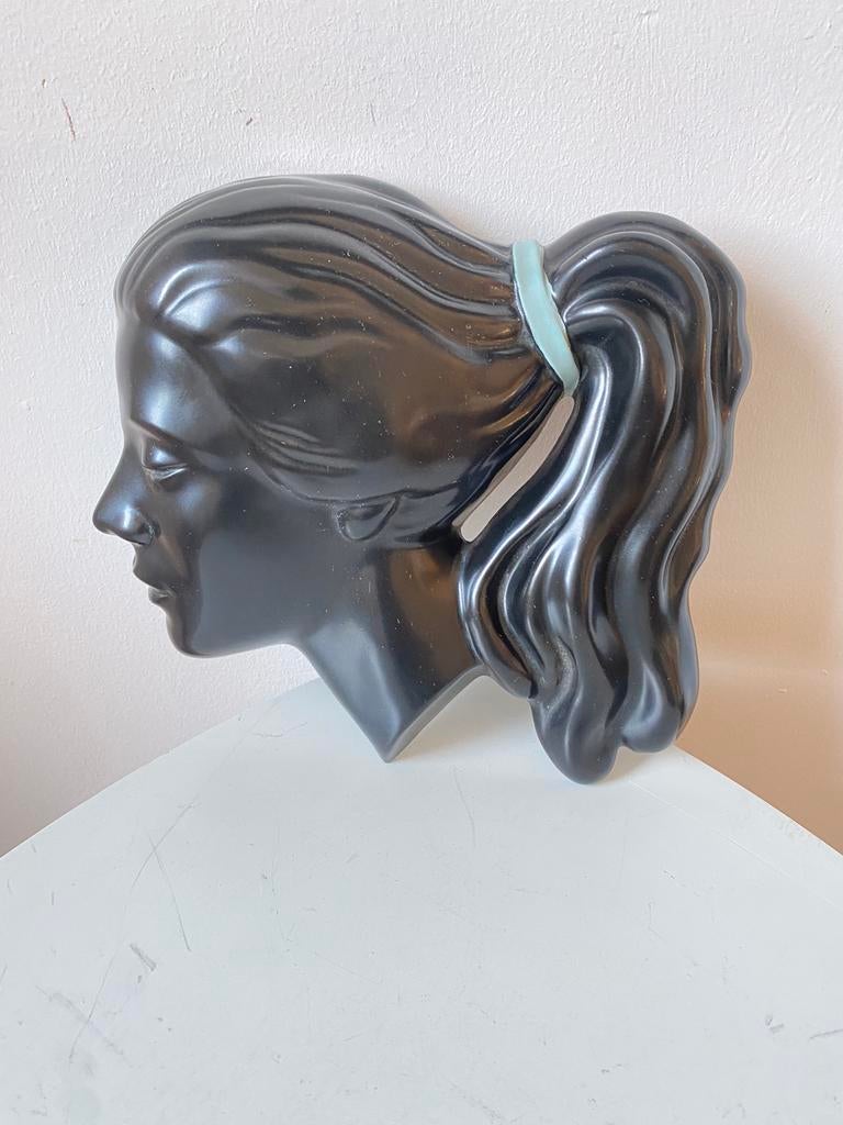 Vintage keramisch Cortendorf wandmasker, Antiek en Kunst